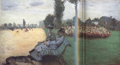 On a Bench on the Champs Elysees (nn02), Giuseppe de nittis